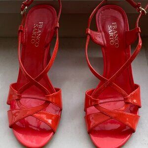 Franco Sarto Red Patent Dress Sandal